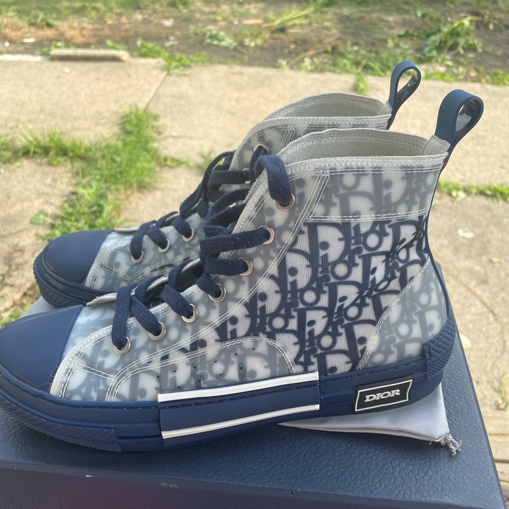 Dior B23 High Top,Blue Oblique,size 8,it - Picture 2 of 7
